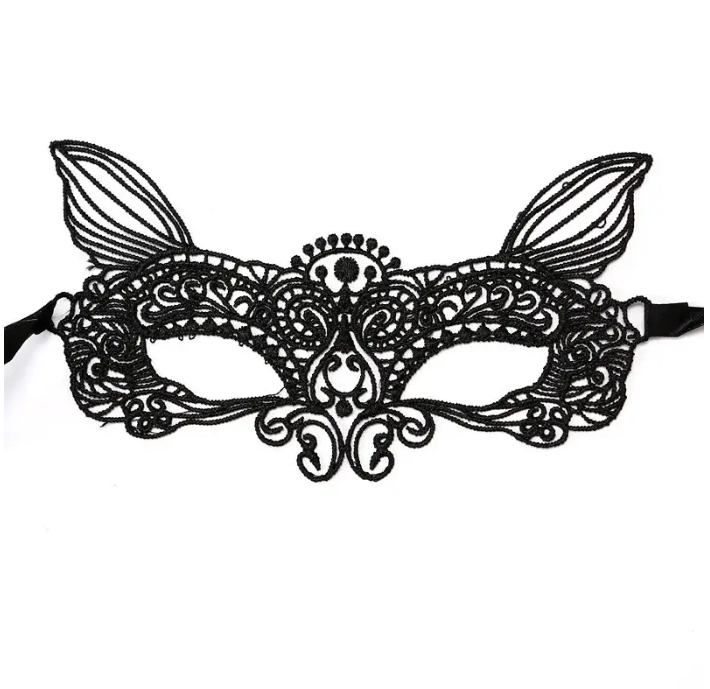 Маска маскарадная на лицо One size Черный (60722)