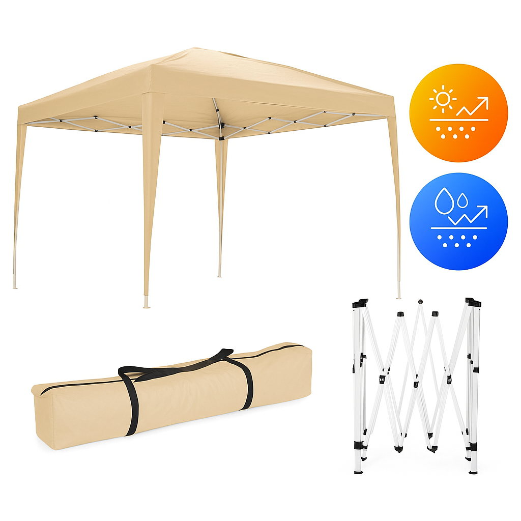 Палатка павильон Homart автоматическая садовая 3х3 м FT902 Бежевая (9878) - фото 2 Палатка павильон Homart автоматическая садовая 3х3 м FT902 Бежевая (9878) - фото 2