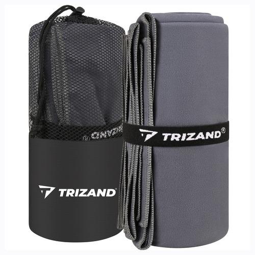 Рушник швидковисихаючий TRIZAND 27460 з мікрофібри 180х100 см 250 г/м2 із чохлом Темно-сірий