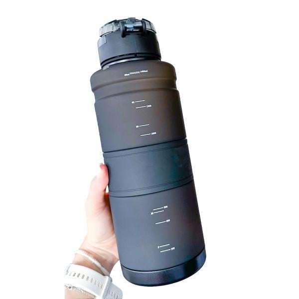 Бутылка спортивная для воды UPSTYLE ZORRI Тритан 1,5л Темно-серый