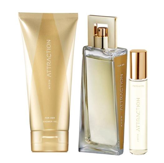 Набор женский парфюмированный Avon Attraction 3в1 50/10/125 мл (AV10585)