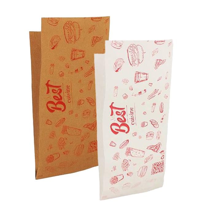 Пакет уголок бумажный Фаст-фуд 9х21 см 100 шт. (9036)