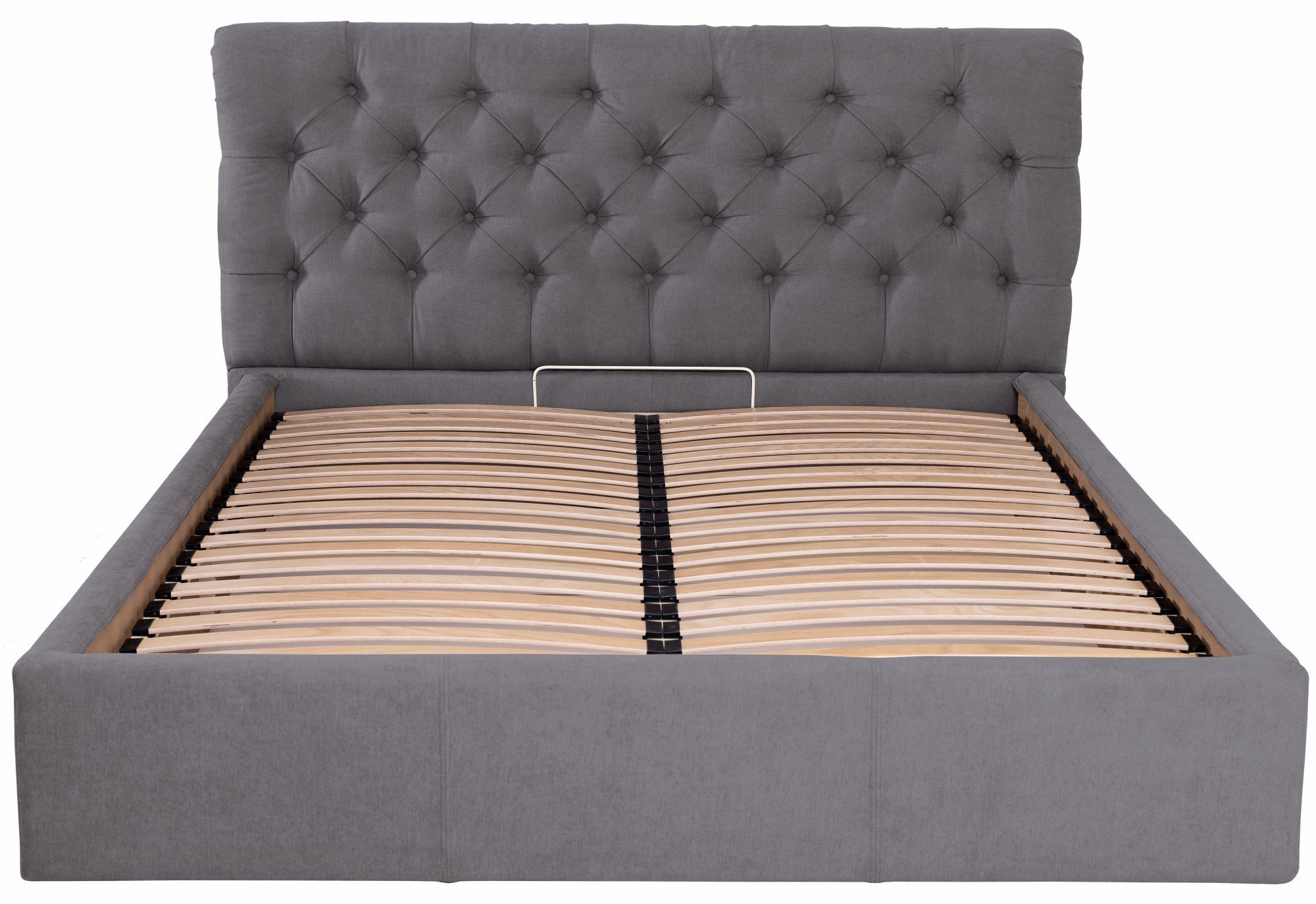 Кровать двуспальная London Comfort Мисти Dark Grey 160х200 см с подъемным механизмом Темно-серый