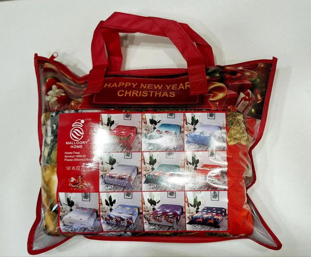 Плед новогодний флисовый Malloory Home Hello Winter полуторный 150x200 см (1492) - фото 8