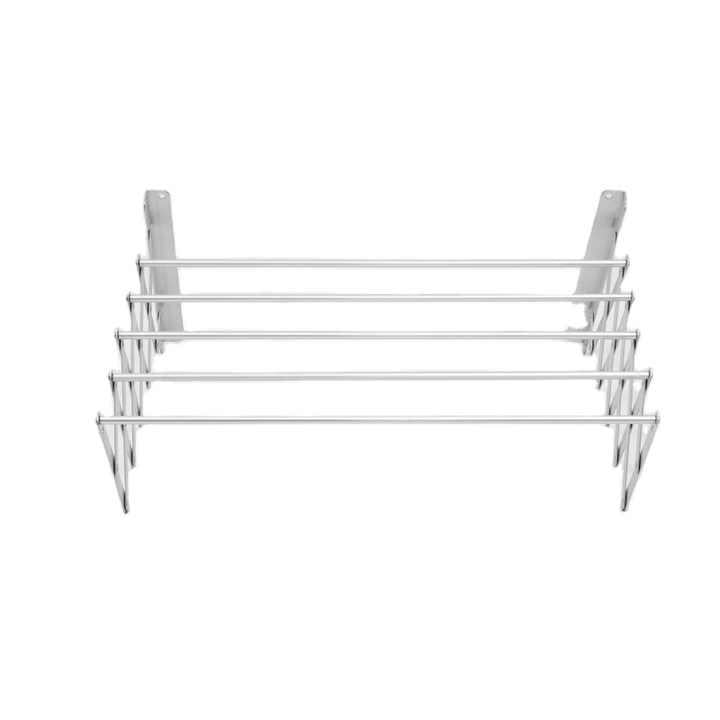 Вішалка-сушарка настінна LS-7826 розсувна для одягу 100х70х26,5 см White (784780573) - фото 5