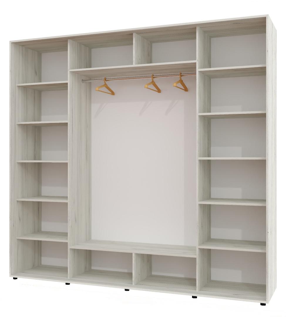 Корпус шкафа-купе Алекса ШК-05 250х60х240 см Дуб крафт белый Корпус шкафа-купе Алекса ШК-05 250х60х240 см Дуб крафт белый
