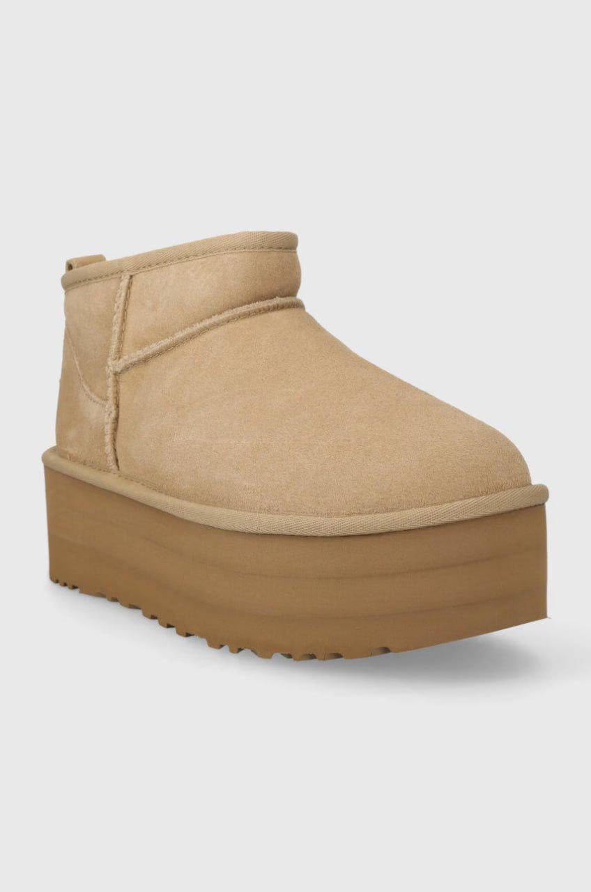 Уги женские UGG Classic Ultra Mini Platform р. 38 Бежевый (39739866)