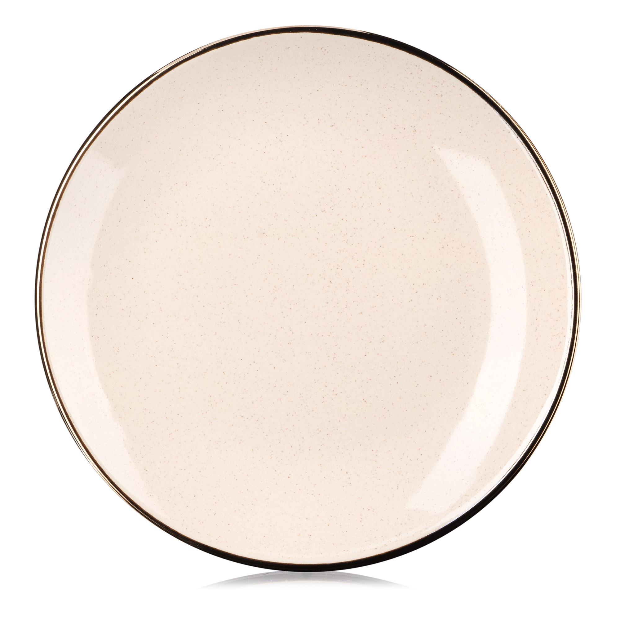 Тарелка Ardesto Emilia десертная керамика 20 см Бежевый (28327865)