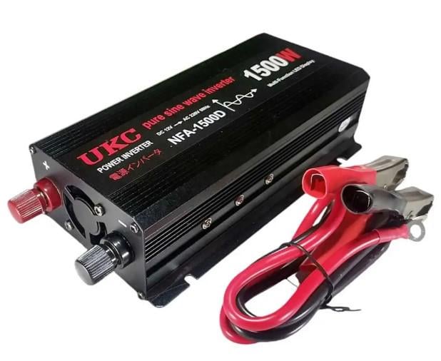 Инвертор UKC NFA-1500D 12V-220V чистая синусоида 1500 W (2104618317) - фото 4