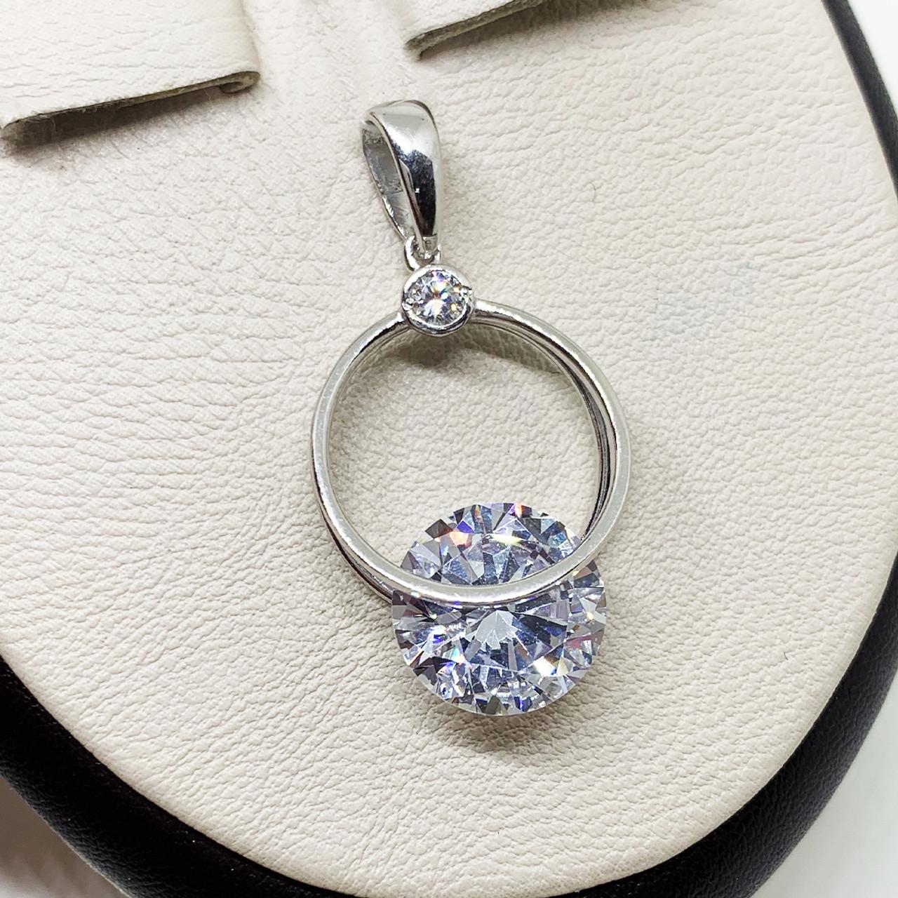 Кулон серебряный с кубическим цирконием 1,15 г (1617921105)