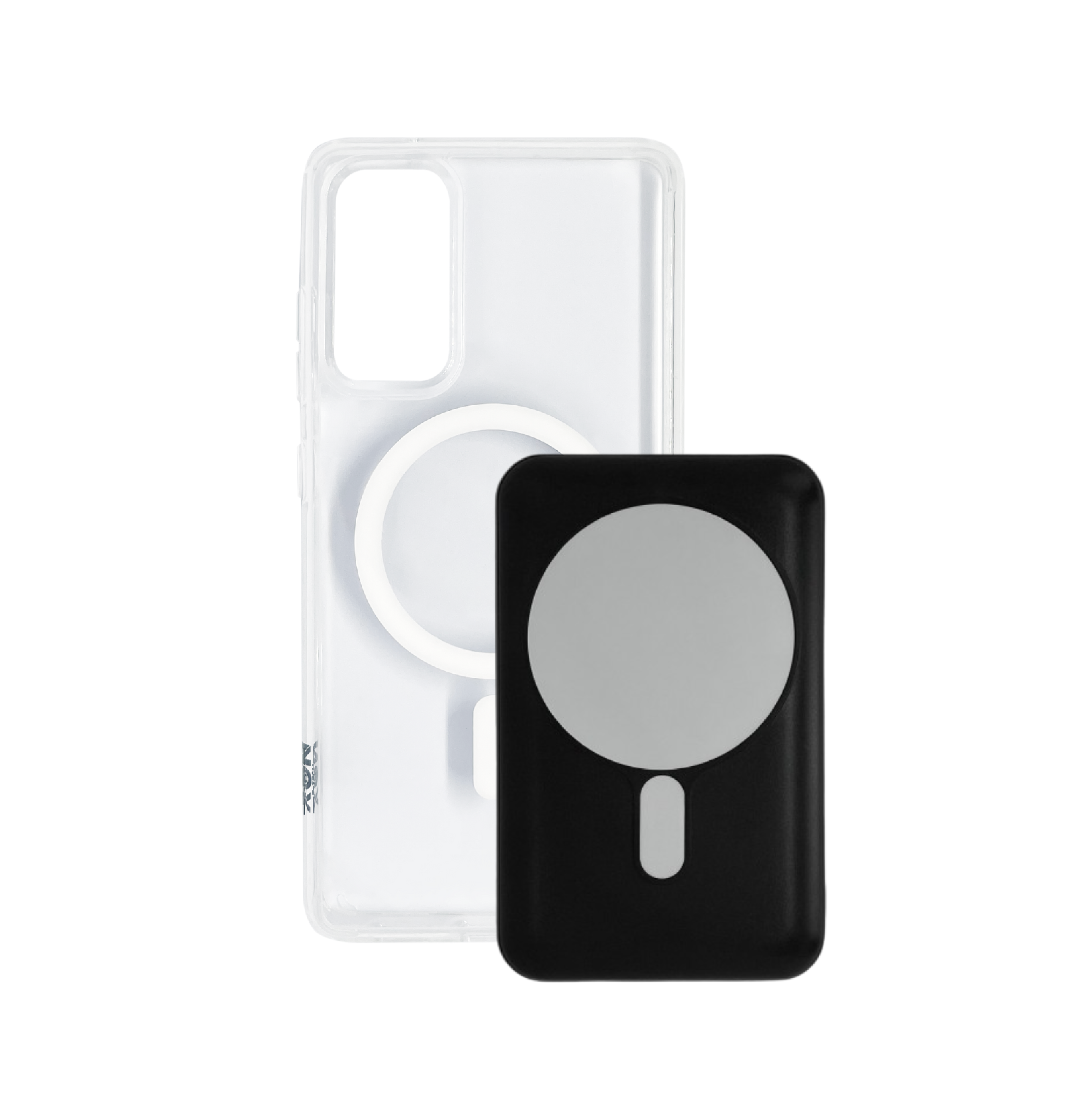 Чехол с беспроводной батареей XON BatteryCase 10000 mAh для Samsung S20 FE Прозрачный/Черный (3128)