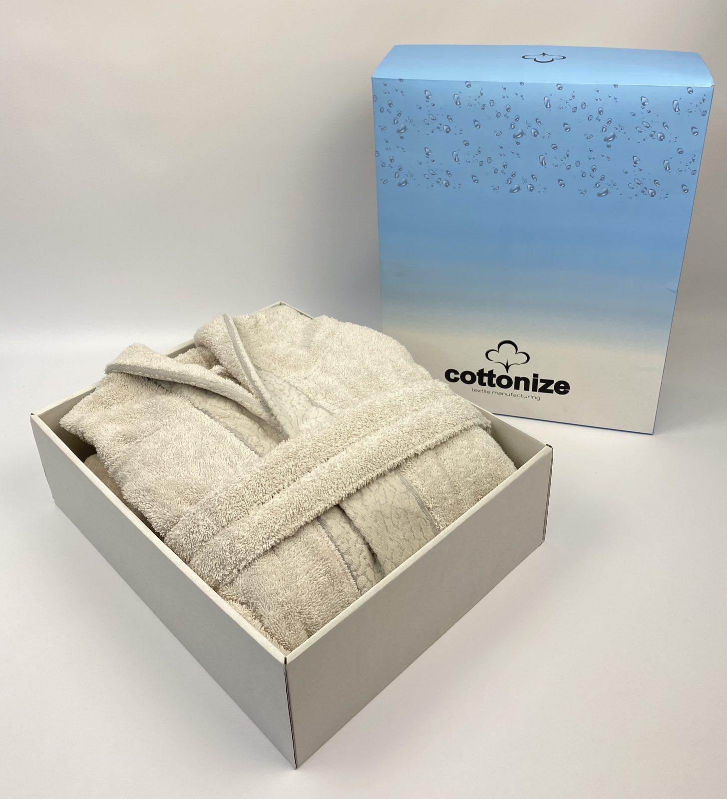 Халат Cottonize cod703 в коробці L Кремовий (CN16871)