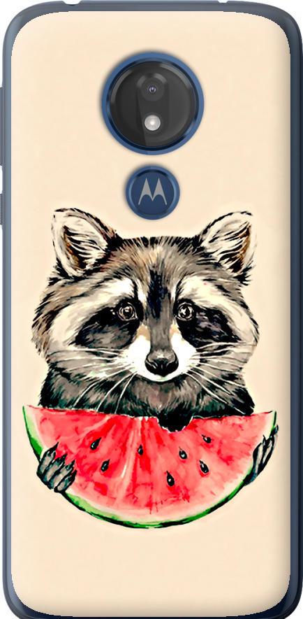 Чехол на Motorola Moto G7 Power Енотик с арбузом (4605u-1657-42517) Чехол на Motorola Moto G7 Power Енотик с арбузом (4605u-1657-42517)