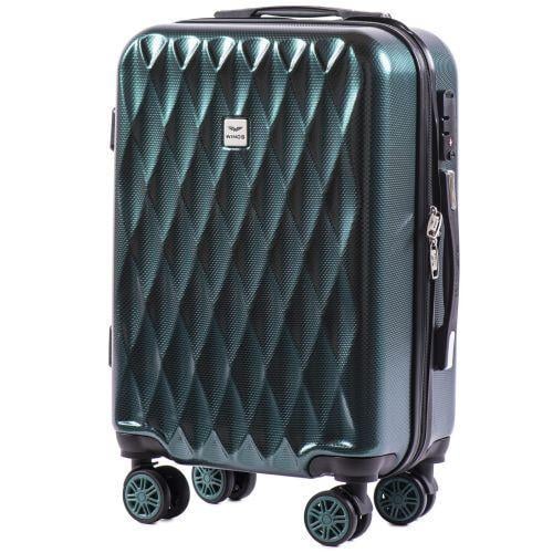 Валіза Wings 190 АВС пластикова S Темно-зелений (50399) Валіза Wings 190 АВС пластикова S Темно-зелений (50399)