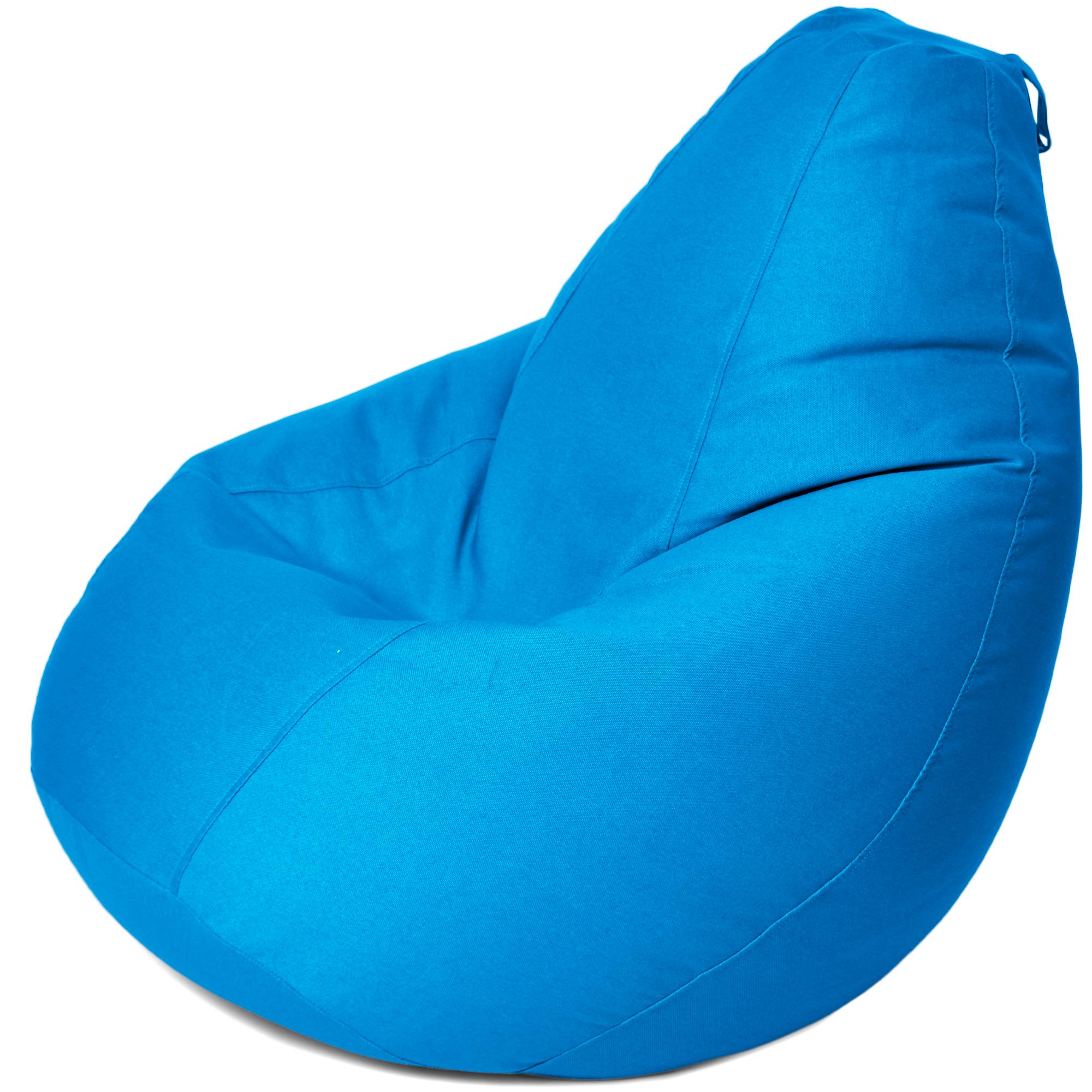 Кресло-мешок iQmebel Груша большая рогожка Голубой