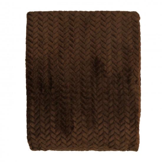 Плед Ardesto ART0205JB Jacquard Braid 160х200 см Коричневый (2486455570) - фото 2