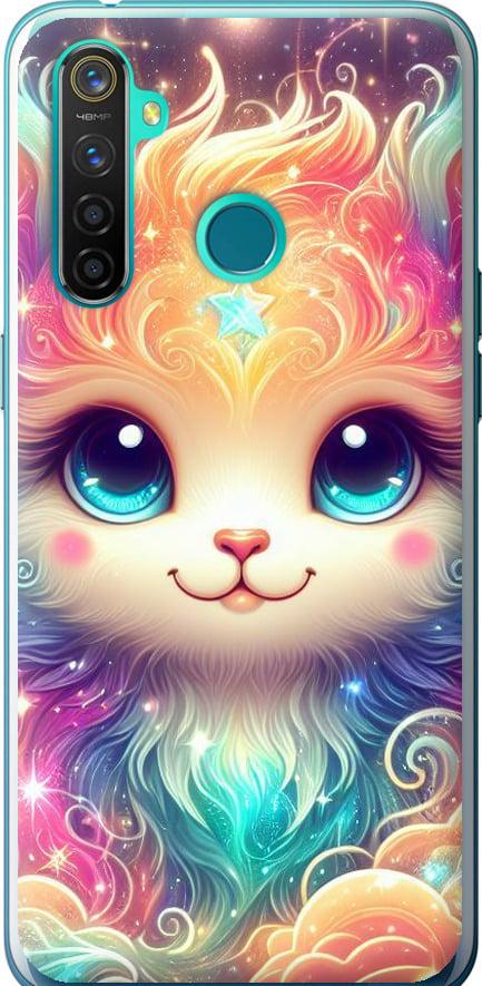 Чехол на Realme 5 Pro Сказочный котенок (5813u-1861-42517)