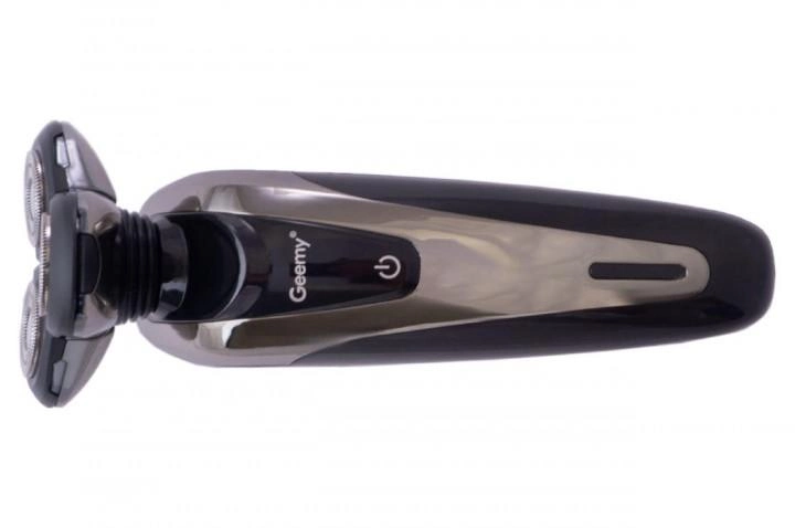 Электробритва Geemy GM 7720 black аккумуляторная с плавающими ножами Черно-серебристый