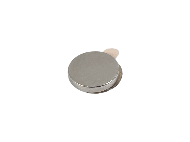 Магніт неодимовий з двостороннім скотчем 10х2 мм (6777)