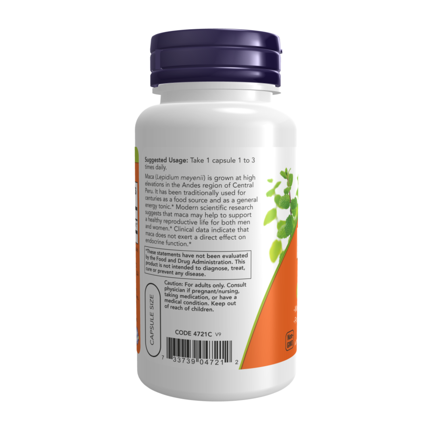 Перуанская Мака Now Foods Maca для репродуктивного здоровья 500 мг 100 капс. (CO003462) - фото 2