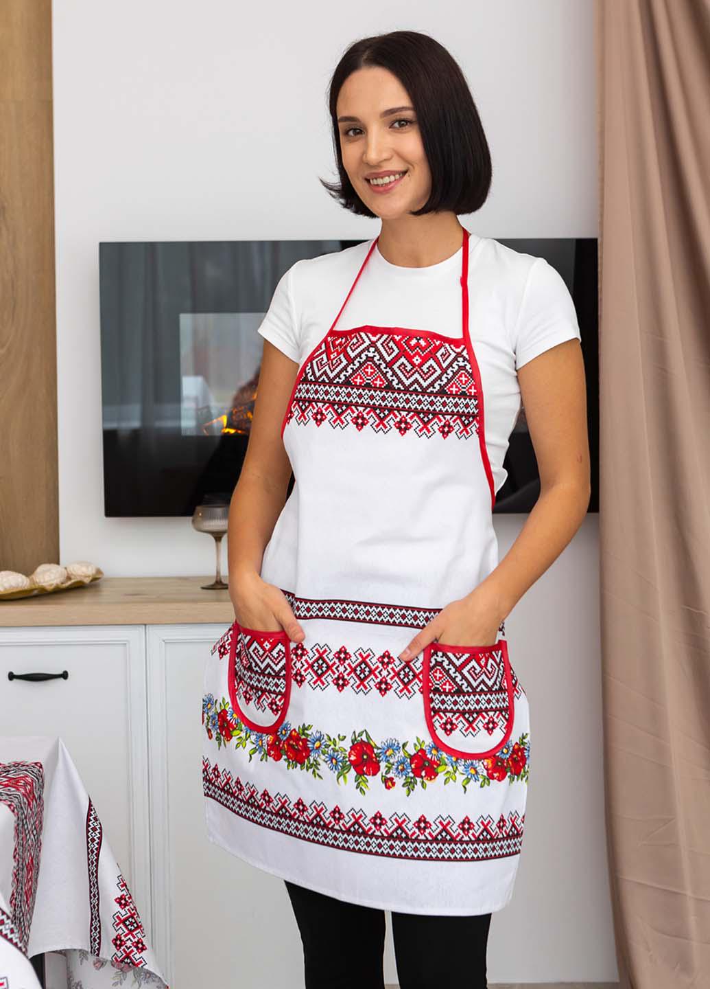 Фартук хлопковый Буковина 75х55 см (бчр55)