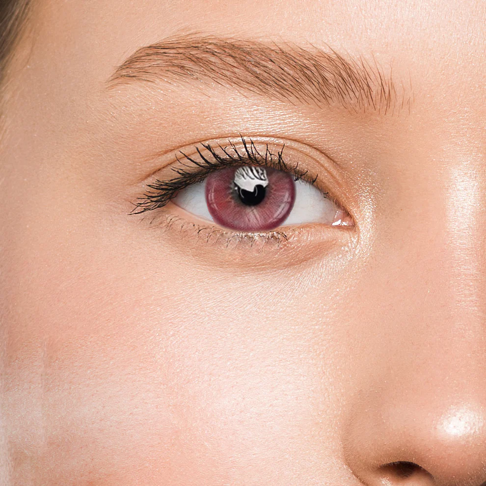 Контактные линзы красные Elite Lens Дрим Ред +0,00 14,5 мм 2 шт. Красный (25906775)
