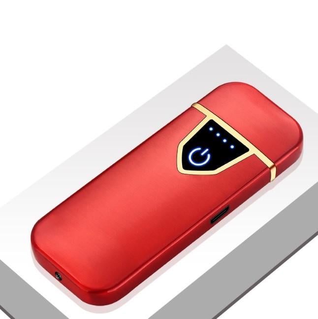 Зажигалка HONEST JL711-2 электронная аккумуляторная USB Матовый Красный (SUN5765)