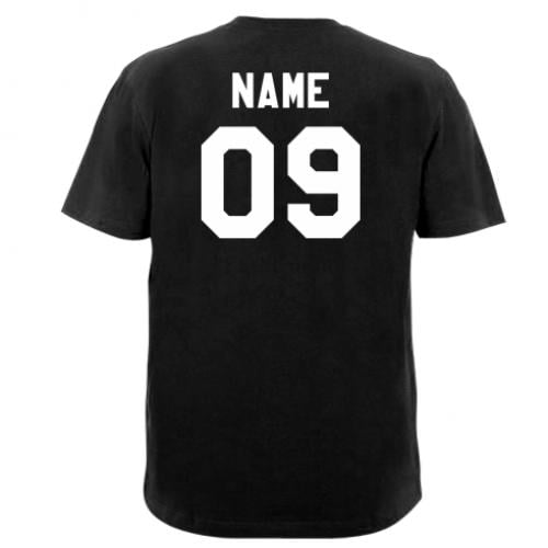 Футболка мужская Ваша фамилия и номер XL Черный (18729328-2-38316-XL)