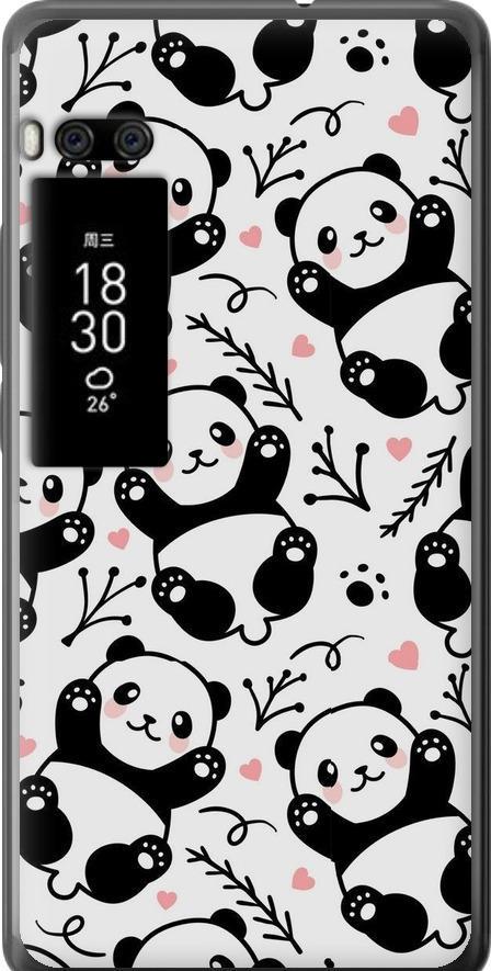 Чехол на Meizu Pro 7 Панды (4318u-1044-42517)