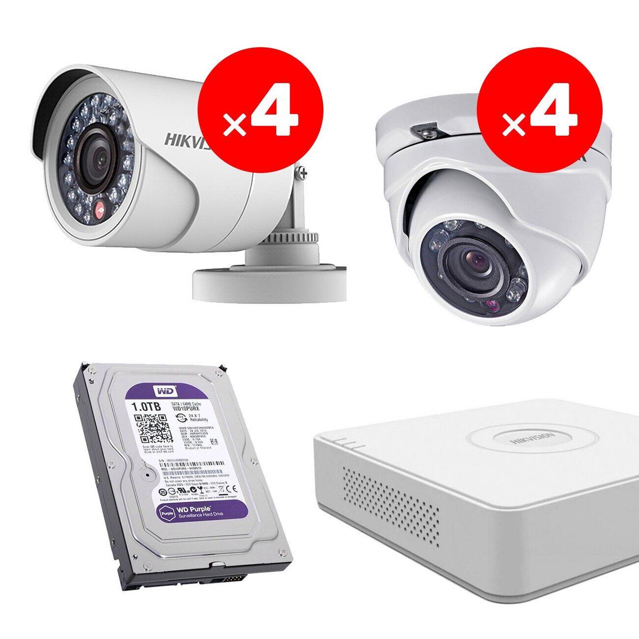 Комплект відеоспостереження Hikvision Mix-1-8 - фото 6