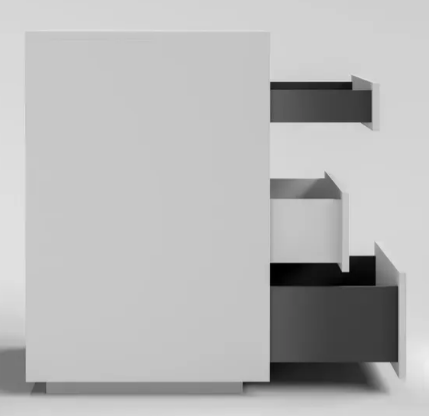 Висувна система GTV AxisPro Push to open l-450 мм високий H168 Графітовий (PB-AXISPRO-P2O-KPL450C) - фото 4