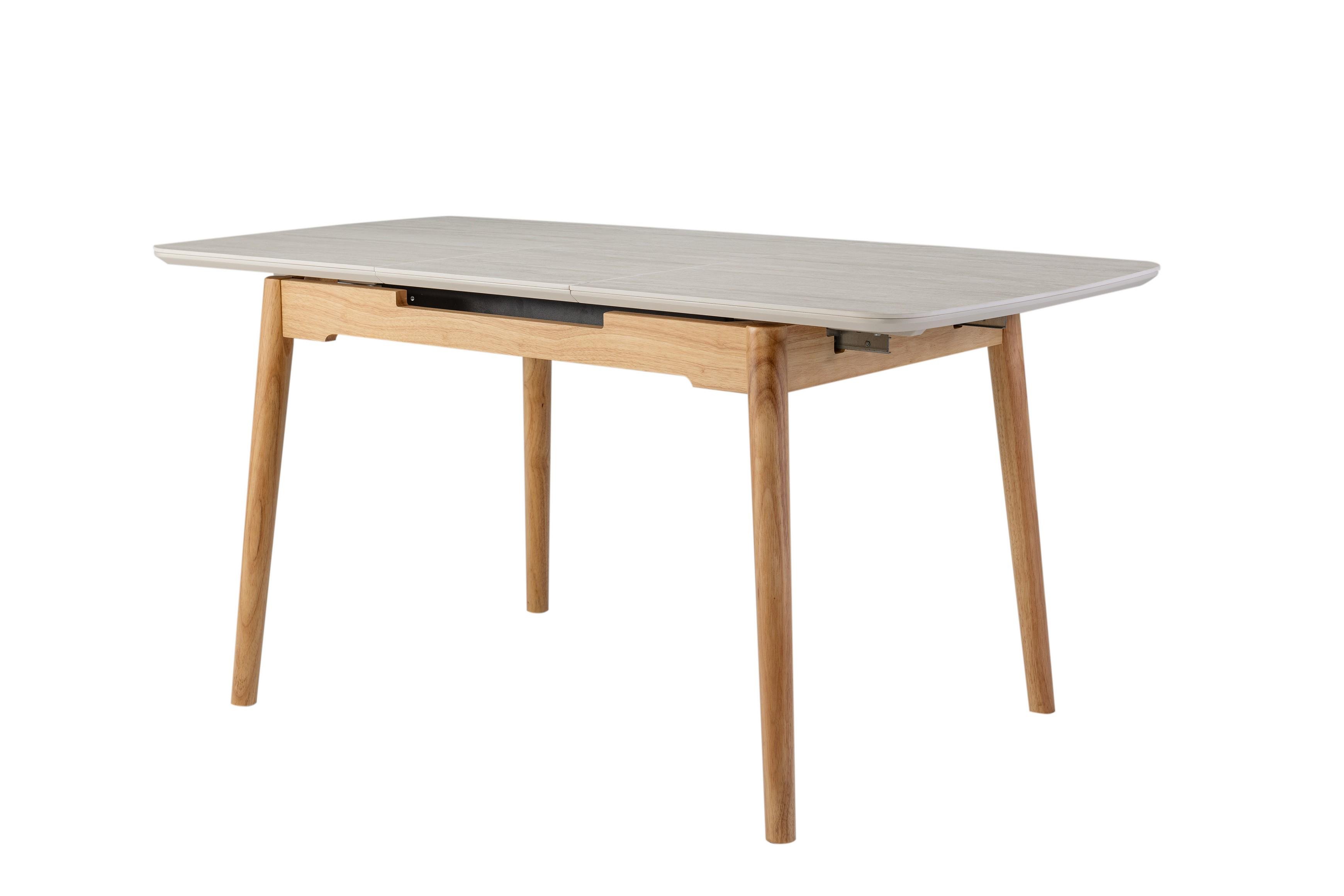 Стол обеденный раскладной Ветро 1200-1600/800/760 мм Травертин матовый/Дуб(TМ-76)