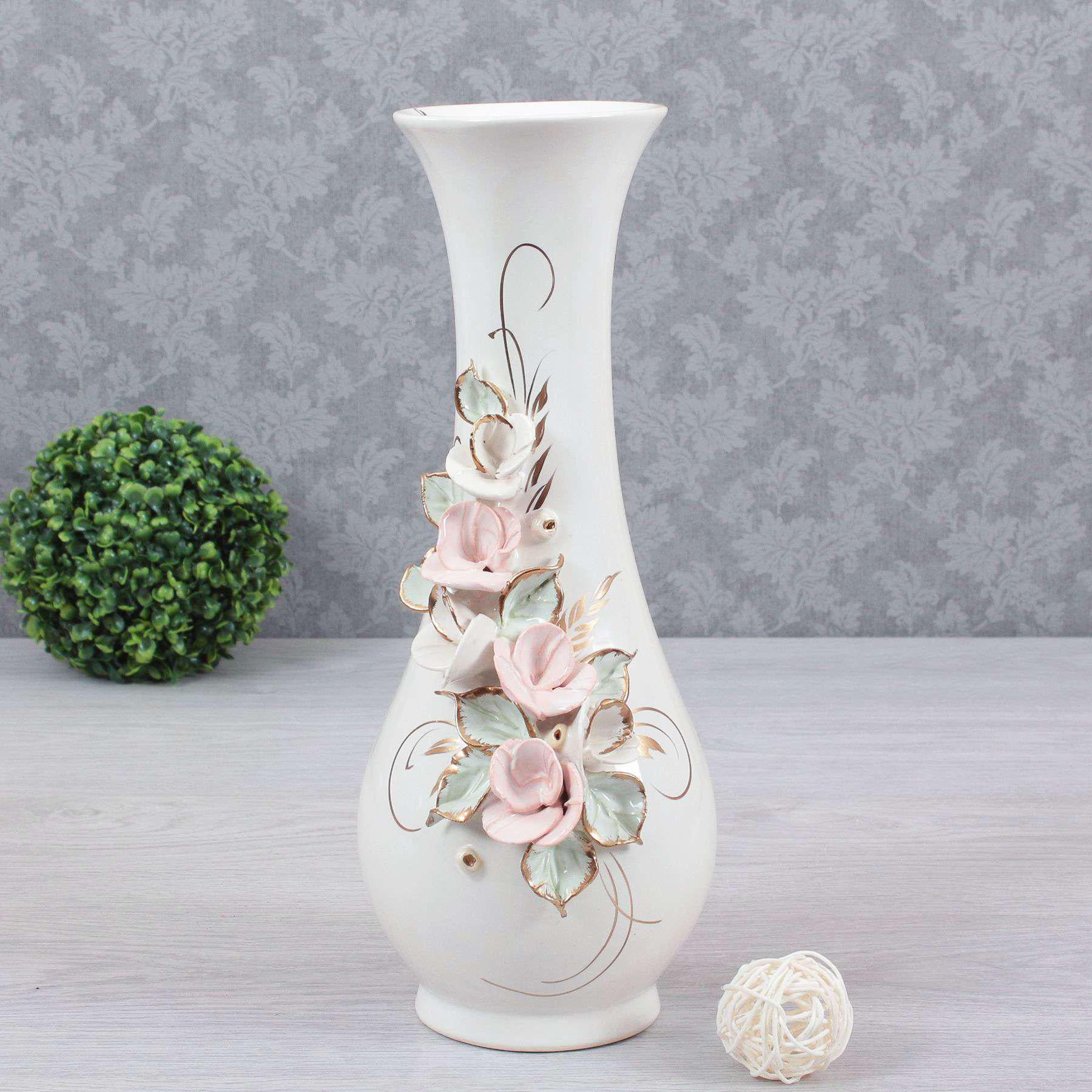 Ваза настольная Изабель лепка 340 мм