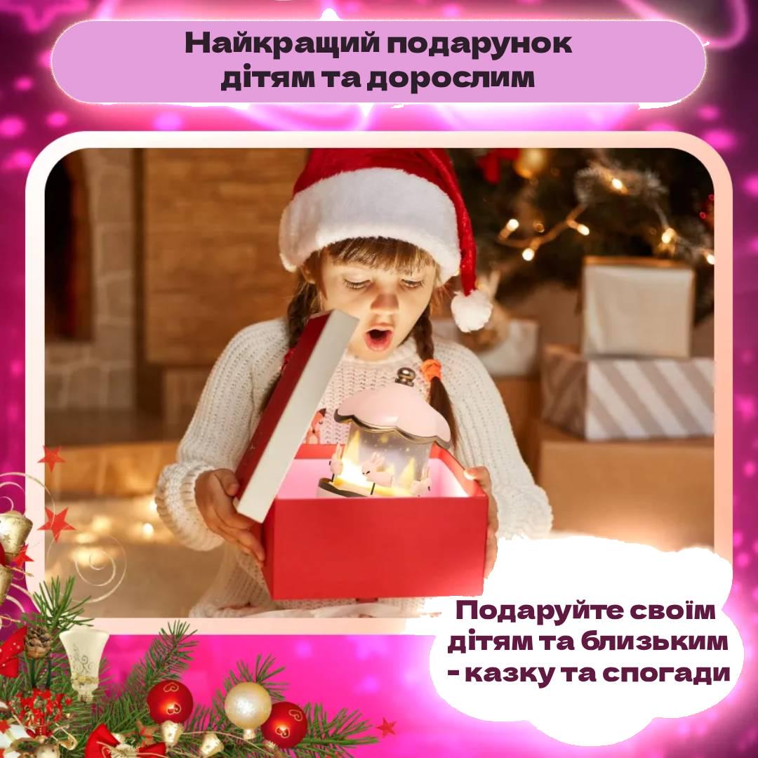 Світильник-карусель портативний Bluetooth USB із 6 слайдами та пультом (WH-E11) - фото 5