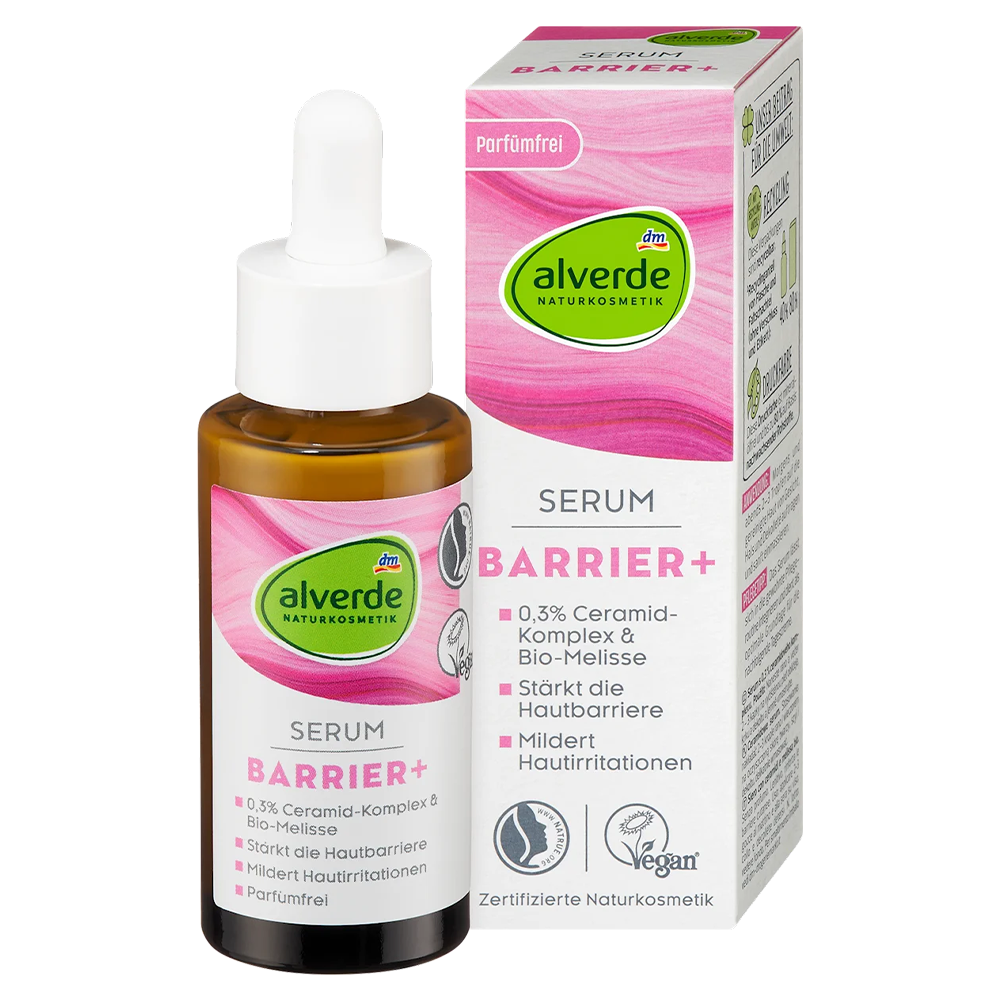 Сыворотка Alverde Naturkosmetik BARRIER+ для защиты кожи лица 30 мл
