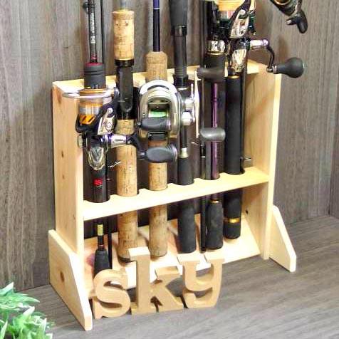 Органайзер для удочек из дерева Болонь 6 Бланже (РЫБ-061301)