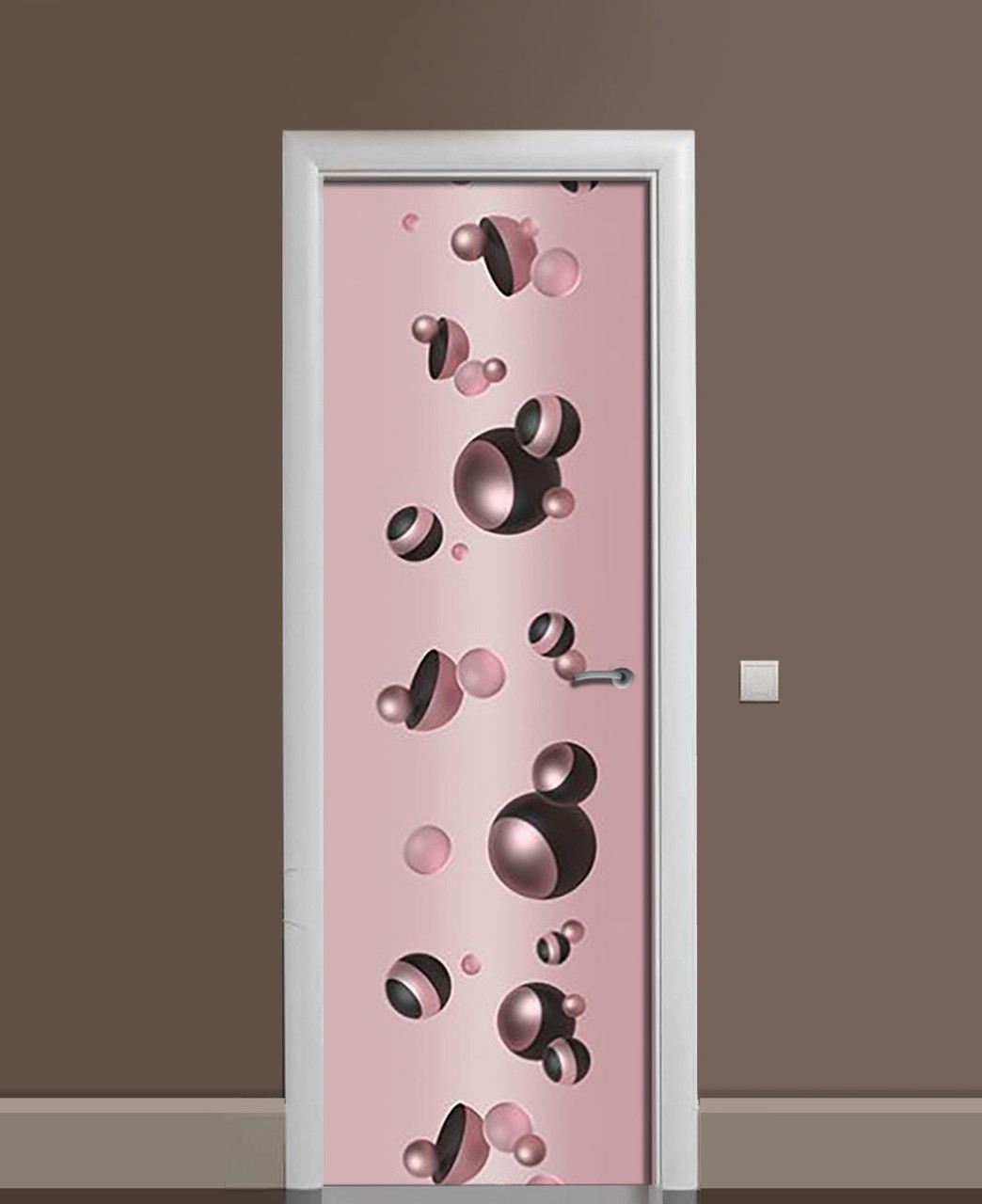 Наклейка 3D на двери Zatarga Розовый жемчуг 650х2000 мм (1323460694) Наклейка 3D на двери Zatarga Розовый жемчуг 650х2000 мм (1323460694)