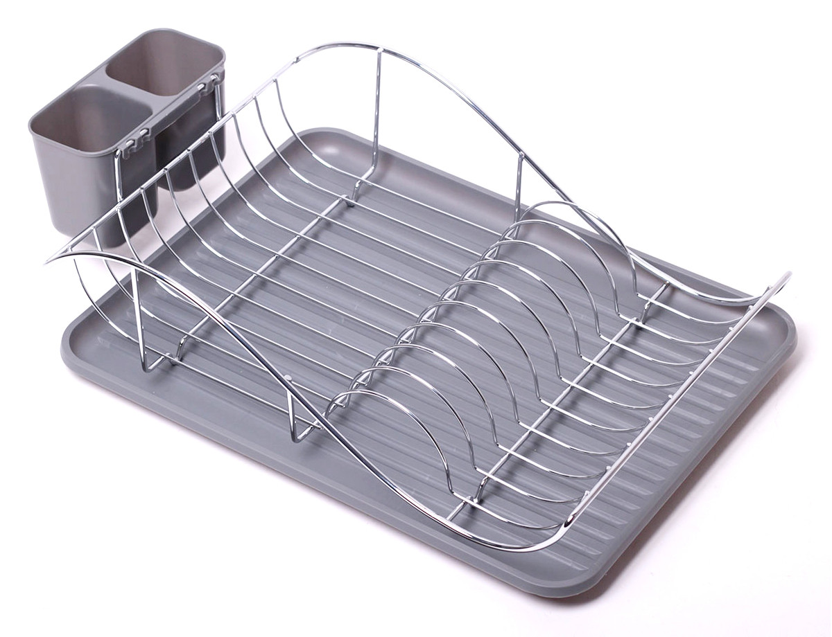 Сушарка для посуду Kamille 52x32x13 см з піддоном KM-0761B