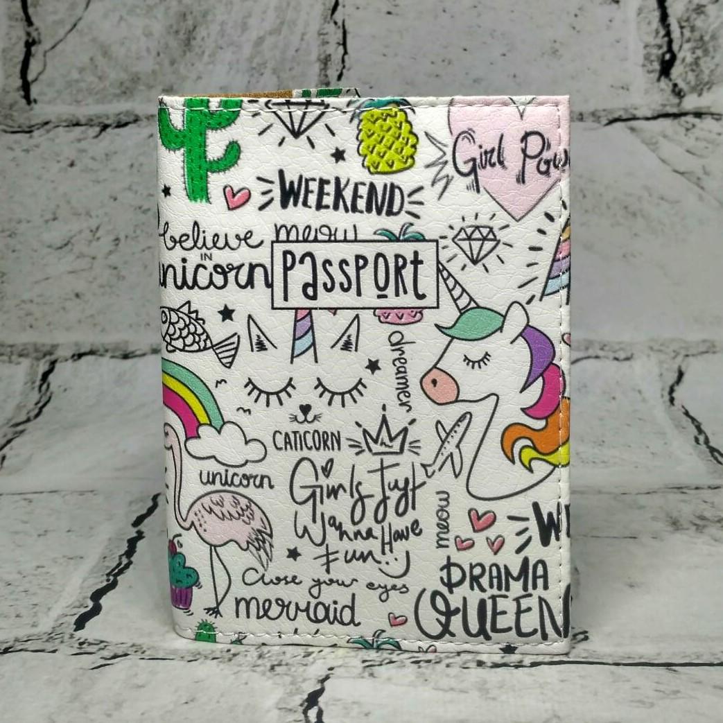 Обкладинка для паспорта Believe in unicorns (259)