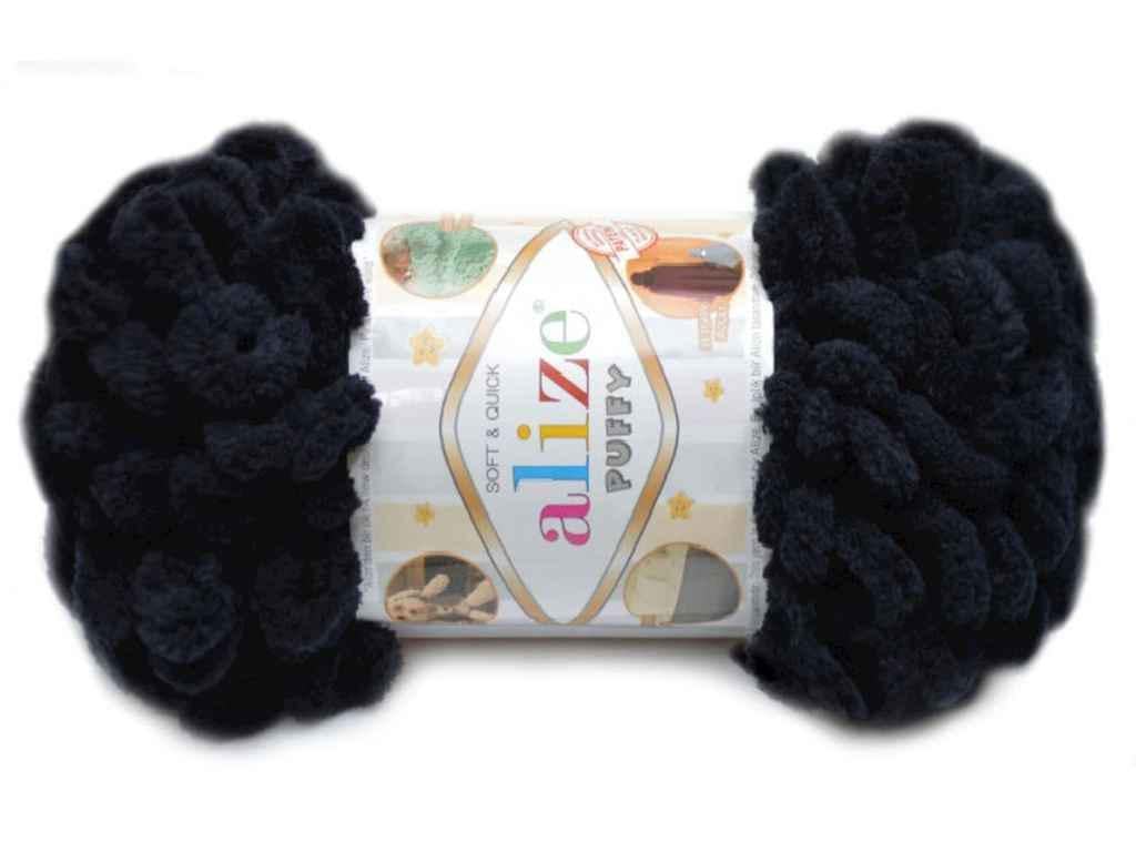 Пряжа Alize Puffy 5 шт. цвет 60 Черный (853968) Пряжа Alize Puffy 5 шт. цвет 60 Черный (853968)