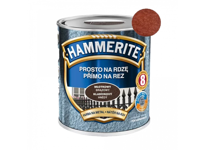 Эмаль молотковая Hammerite 3в1 по металлу 2,5 л Темно-коричневый (28715787)