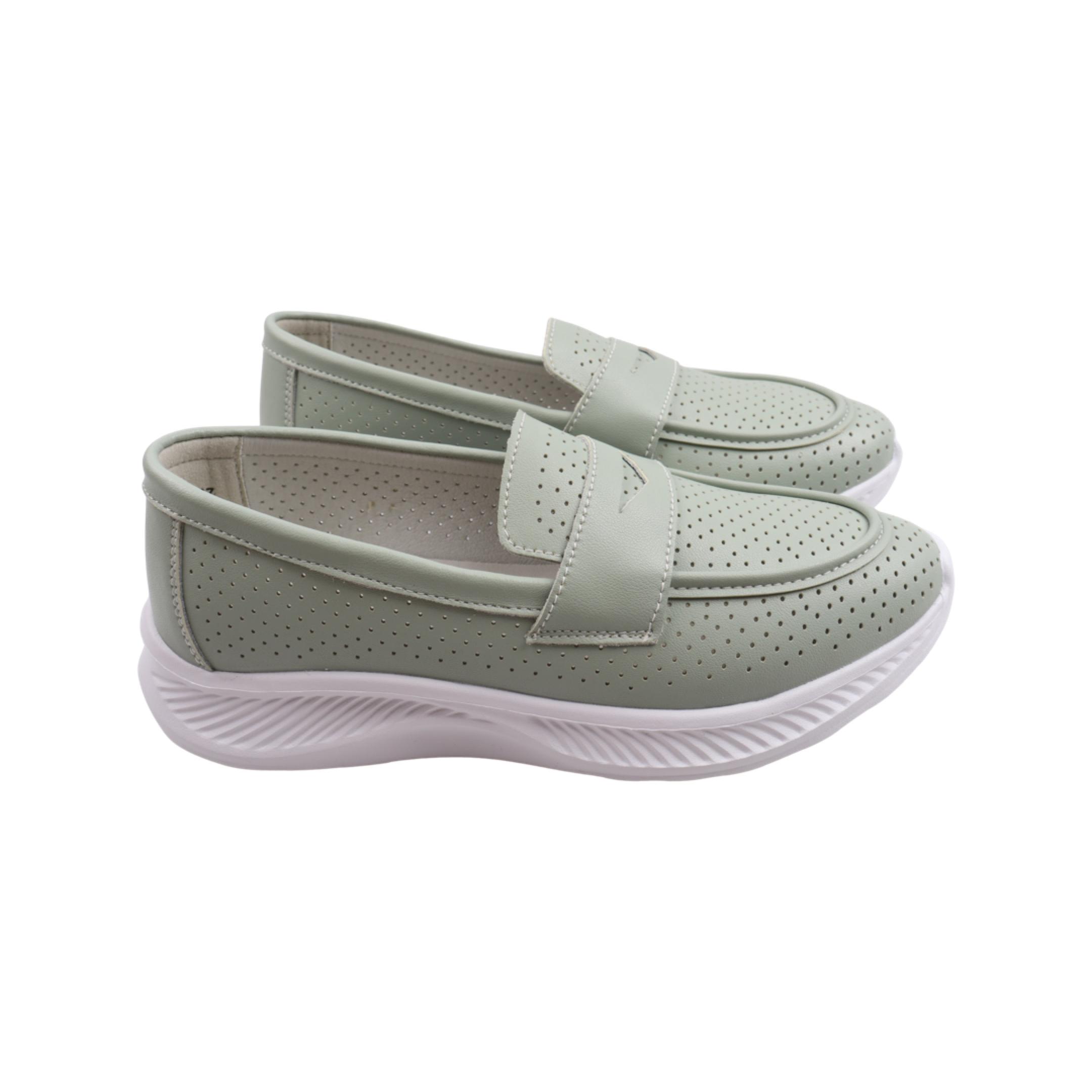 Туфли женские Li Fexpert из кожи р. 40 Мятный (1162-23LTCP)