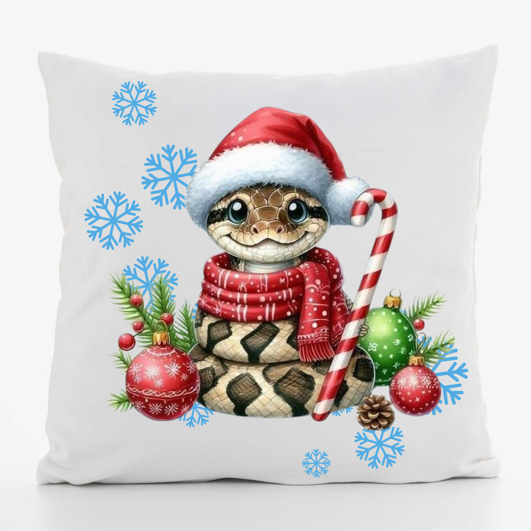 Подушка декоративная с принтом Символ года 2025 габардин 30х30 см Подушка декоративная с принтом Символ года 2025 габардин 30х30 см