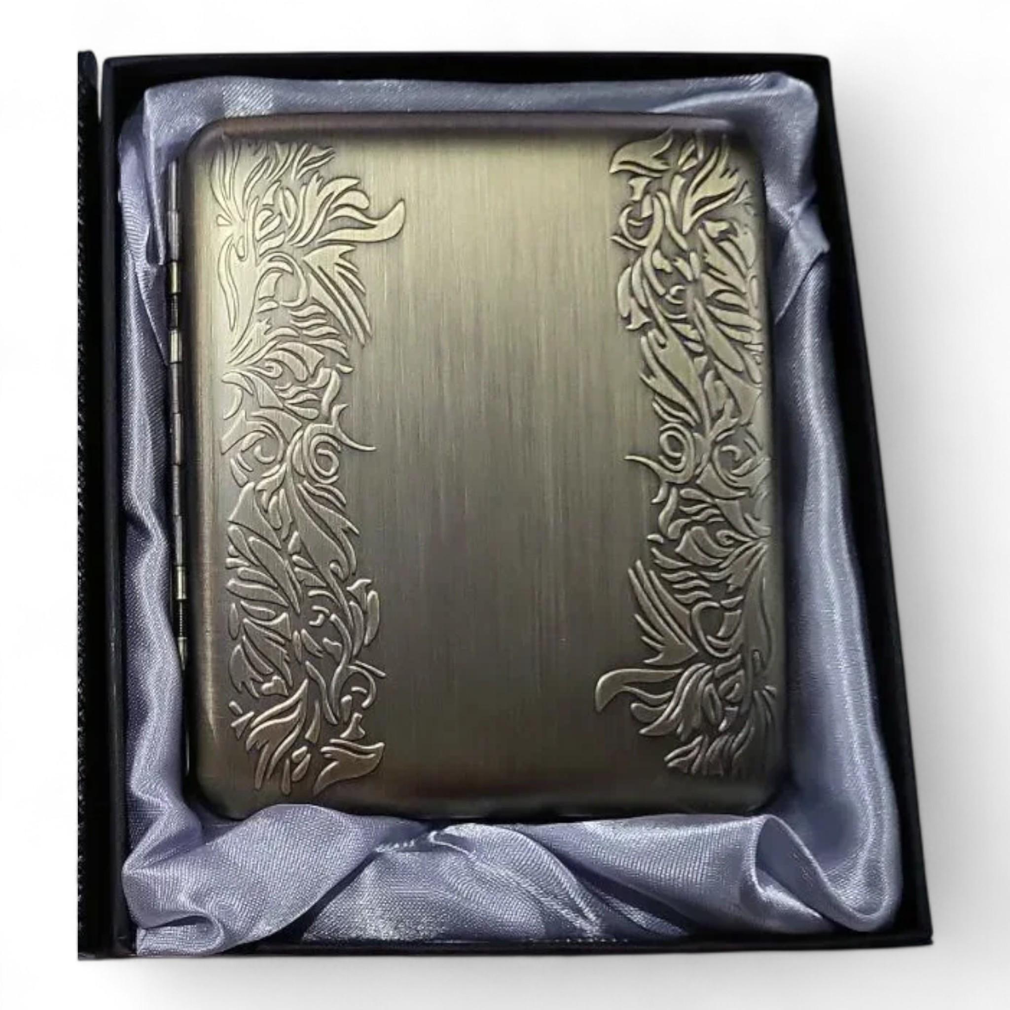 Портсигар металлический GVIPAI Lace Brass на 20 сигарет (XT-4984-6)