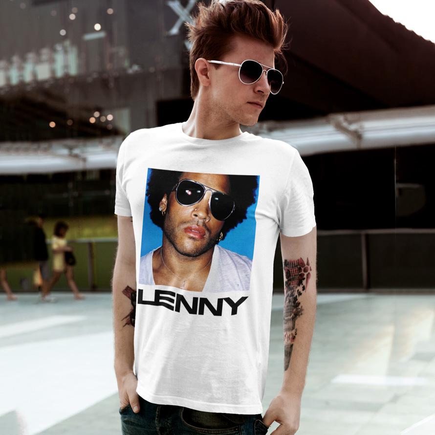 Футболка унисекс Lenny Kravitz Lenny 3XL Белый (0000012136)