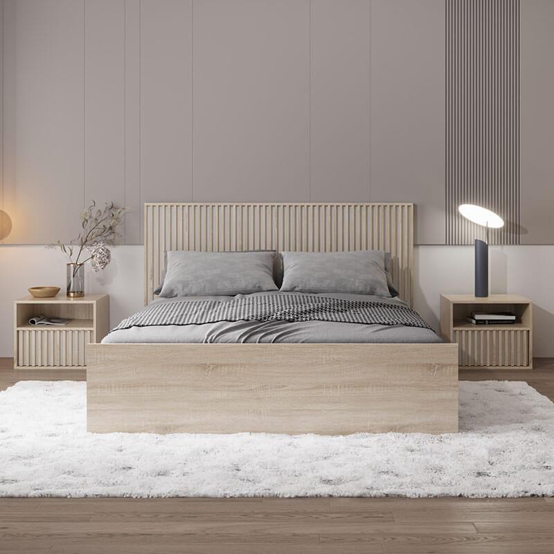 Кровать классическая двуспальная Gerbor LOZ160 Брус Дуб сонома/Нимфея альба (48393) Кровать классическая двуспальная Gerbor LOZ160 Брус Дуб сонома/Нимфея альба (48393)