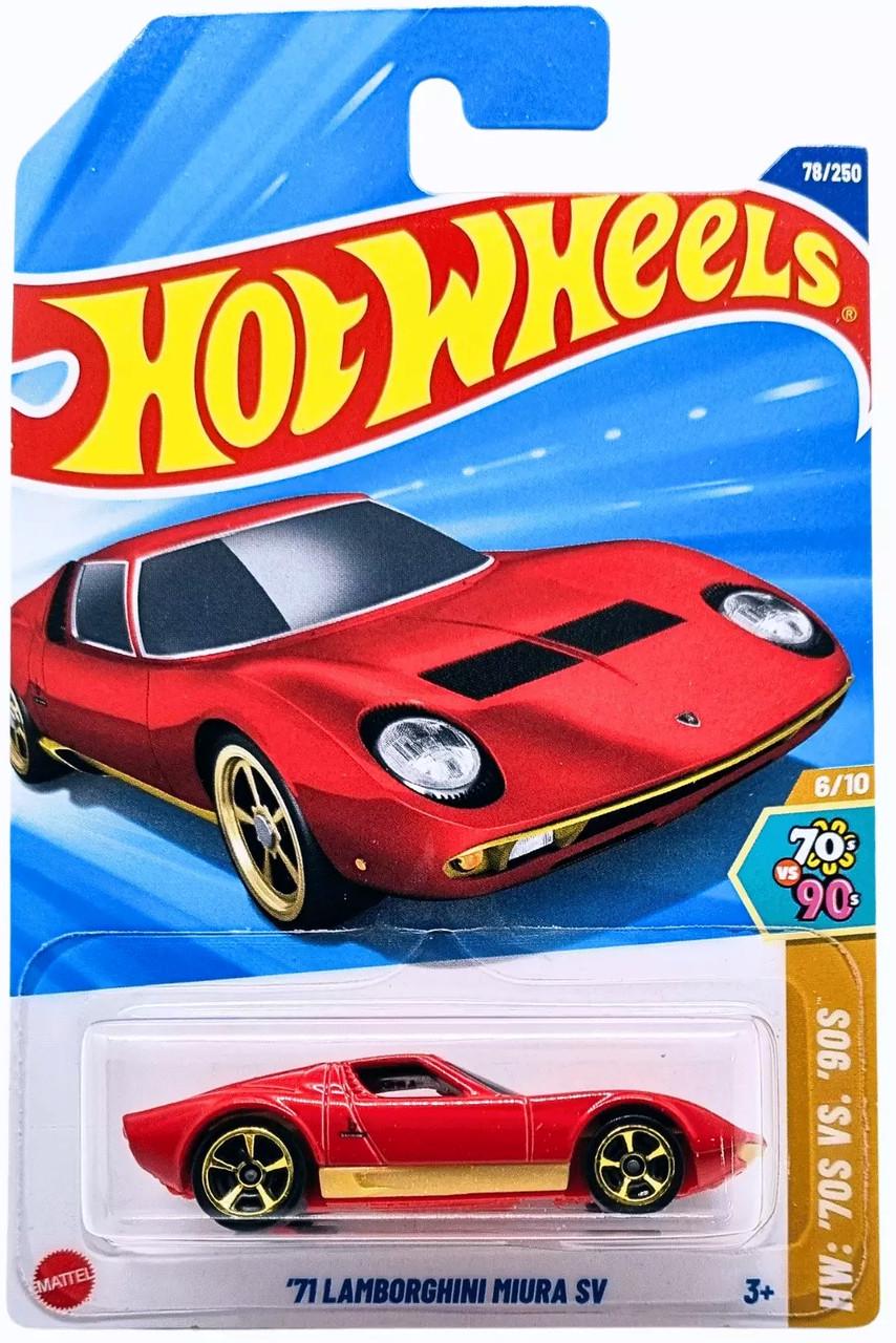 Игрушечная машинка Hot Wheels 71 Lamborghini Miura SV 2025 HW 70s Vs 90s №078 (HYX22)