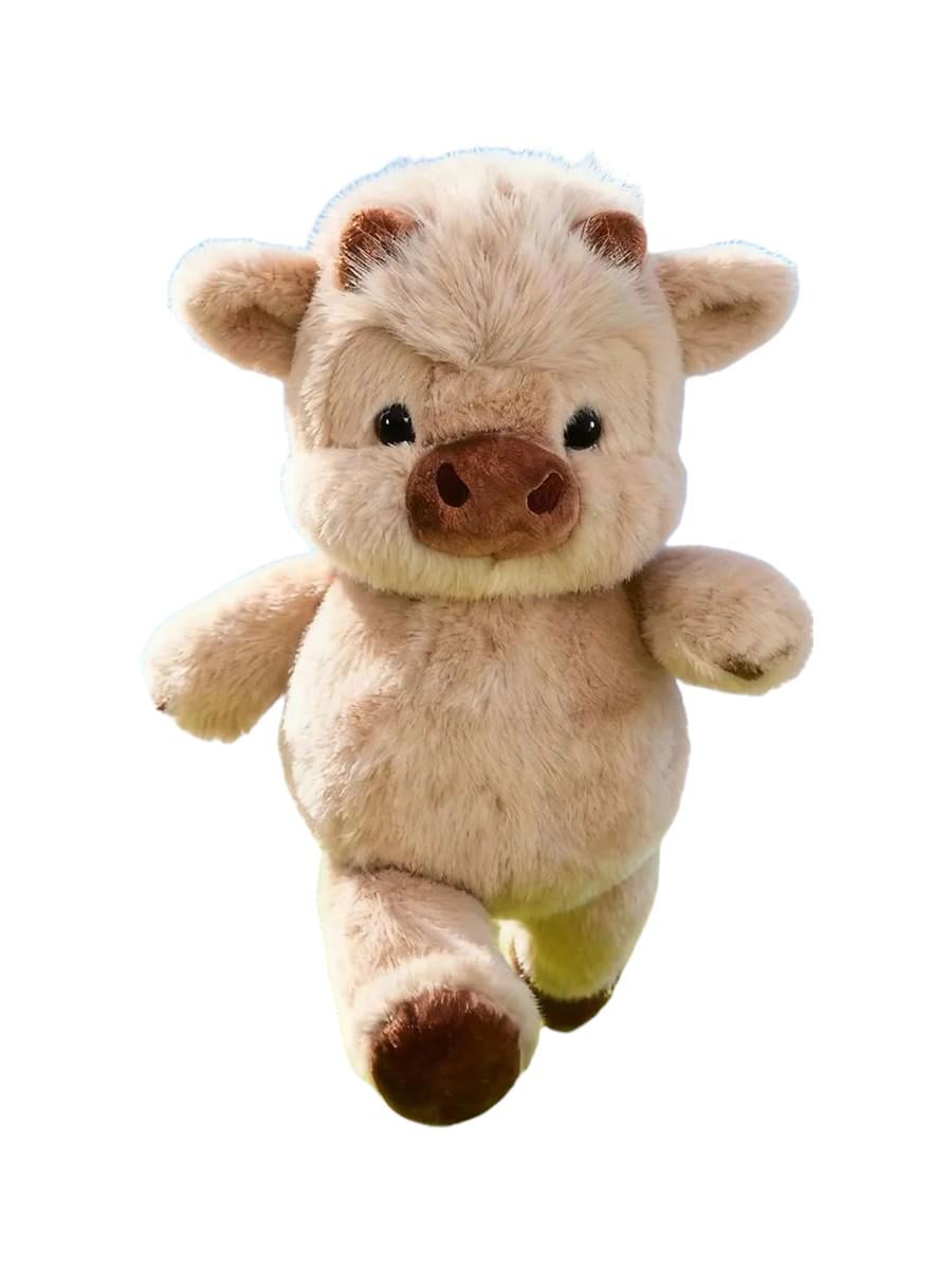 Мягкая игрушка Бегающее телятко 45 см Коричневый (0554)