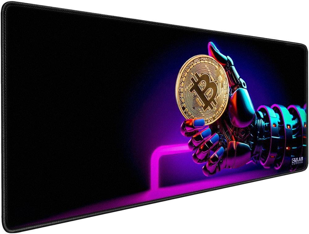 Коврик для мышки SHLab CryptoBot Holding Bitcoin SHM-435 70х30 см (35992)