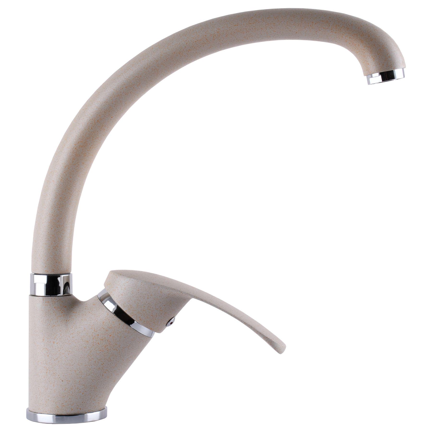 Смеситель для кухни DOMINO ACCENT DAC-203S-BIG-GRIT 000010920 однорычажный Бежевый (108193)